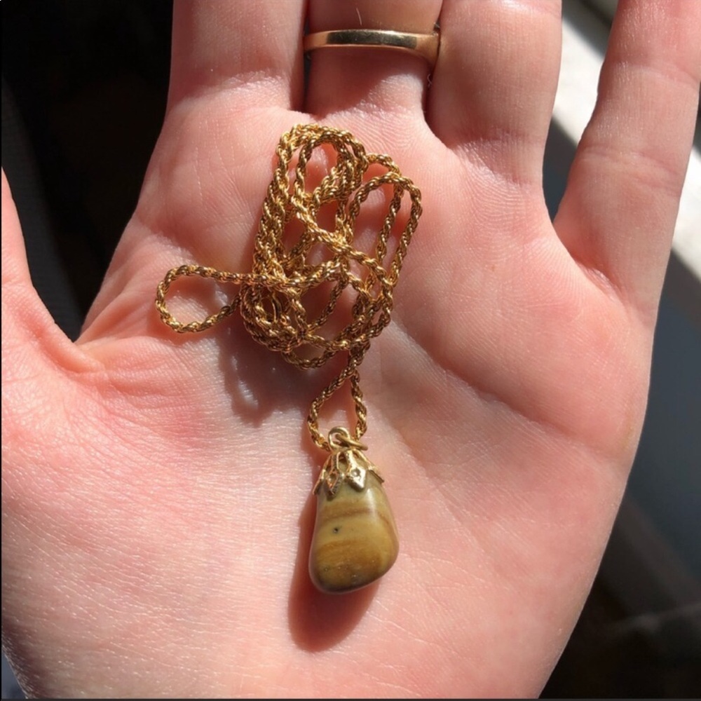 Vtg Rock Pendant